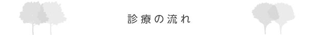 診療の流れ